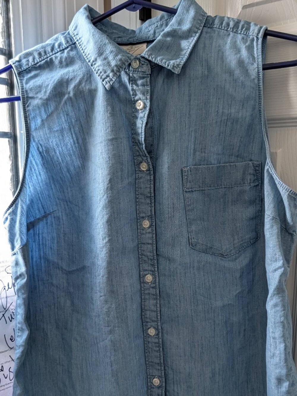 St. John’s Bay Western Charm Denim Sleeveless Top (BRAND NEW NEVER BEEN WORN)